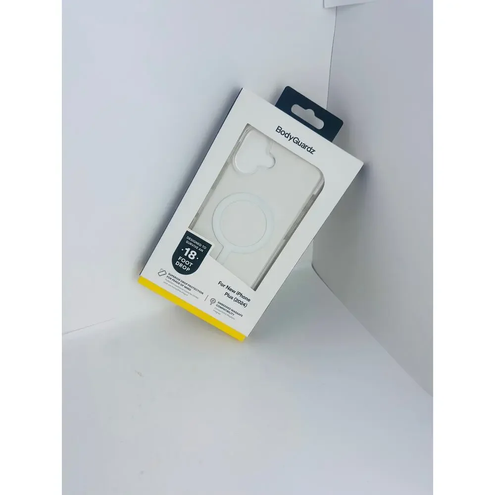 BodyGuardz Ace Pro iPhone 16 Plus Clear/White MagSafe Case NWT